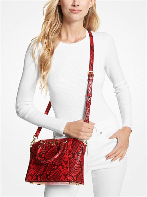 sac michael kors python|michael kors sienna medium satchel.